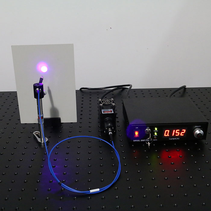 405nm 280mW 섬유 결합 레이저 Blue-Violet Diode Laser 체계